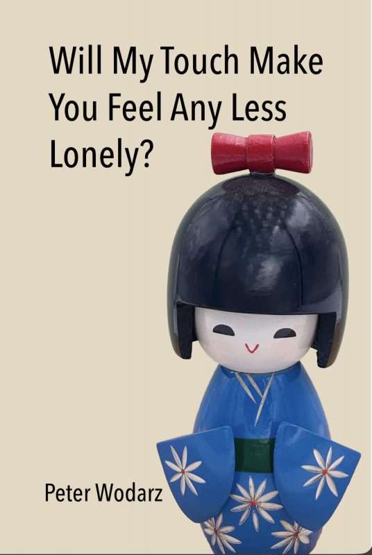book cover showing a kokeshi doll. the book title, and the author's name